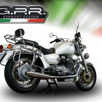Egzoz ile uyumlu Moto Guzzi California 1100 Special-Stone-Sport-Ev-Alu 1997-2005, Vintacone, Homologe sistem Double Susturucu ve özel bağlantı borusu 