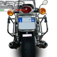 Egzoz ile uyumlu Moto Guzzi California 1100 Special-Stone-Sport-Ev-Alu 1997-2005, Vintacone, Homologe sistem Double Susturucu ve özel bağlantı borusu 