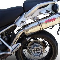 Egzoz ile uyumlu Moto Guzzi Stelvio 1200 8V 2011-2017, Trioval, Egzoz yasal, onaylı, çıkarılabilir db killer ve bağlantı borulu susturucu 