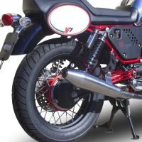 Egzoz ile uyumlu Moto Guzzi V7 (I - II) Racer 2010-2016, Vintacone , Homologe sistem Double Susturucu ve özel bağlantı borusu 