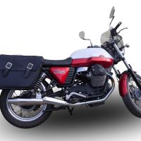 Egzoz ile uyumlu Moto Guzzi V7 (I - II) - Stone - Special 2012-2016, Vintacone , Homologe sistem Double Susturucu ve özel bağlantı borusu 