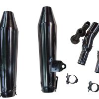 Egzoz ile uyumlu Moto Guzzi V7 (I - II) - Stone - Special 2012-2016, Vintacone , Homologe sistem Double Susturucu ve özel bağlantı borusu 