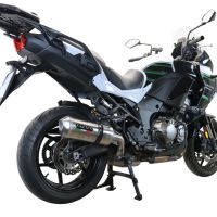 Egzoz ile uyumlu Kawasaki Versys 1000 I.E. 2019-2020, Satinox , Egzoz yasal, onaylı, çıkarılabilir db killer ve bağlantı borulu susturucu 