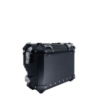 GPR TECH compatible with  Bmw F 850 Gs Adventure 2021/2023 e5 GPR TECH Pair of side cases aluminum made with contoured right side, black color with specific pannier holder Capacity 38 LT. + 32 LT.