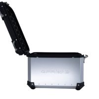 GPR TECH compatible with  Benelli Trk 502 X 2021/2024 e5 GPR TECH Pair of side cases aluminum made, silver color with specific pannier holder Capacity 38 LT. + 38 LT.