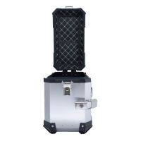 GPR TECH compatible with  Benelli Trk 502 X 2021/2024 e5 GPR TECH Pair of side cases aluminum made, silver color with specific pannier holder Capacity 38 LT. + 38 LT.