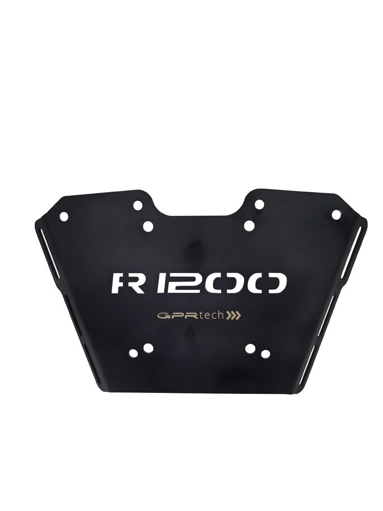 GPR TECH compatible with  Bmw R 1250 R - Rs 2021/2024 e5 GPR TECH SPECIFIC TITANIUM PLATE TOP CASE-ALPITECH 35/55 LT compatible with original luggage rack,titanium made with 4 anchor points