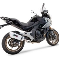 Egzoz ile uyumlu Cf Moto 700 Mt 2023-2024, Albus Ceramic, Onaylı egzoz, bağlantı borusu ve çıkarılabilir db öldürücü dahil Avrupa DIŞI pazarlar için yasal 