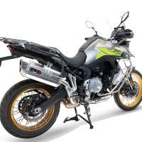 Exhaust compatible with Voge 900DSX 2024-2025, Hyper Sonic Titanium, Homologated legal slip-on exhaust including removable db killer and link pipe 