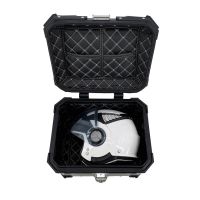 GPR TECH TOP CASE ALPI-TECH 26 LT. SILVER Top case in aluminum,including soft backrest, silver color with universal plate  Capacity 26 LT.