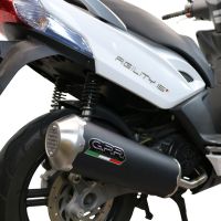 Egzoz ile uyumlu Kymco Agility 200 - I.E. R16 - Plus 2010-2014, Evo4 Road, Onaylanmış ve yasal, çıkarılabilir db öldürücü dahil tam sistem egzozu 