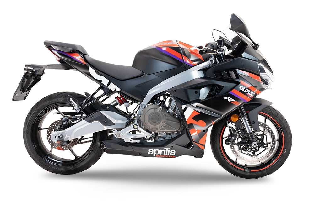 Egzoz ile uyumlu Aprilia RS 457 2024-2025, Ghost Inox, Yalnızca gürültü için onaylanan sistem, AB dışındaki pazarlar için geçerlidir Tam hat, susturucu artı toplayıcı 