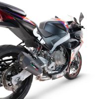 GPR exhaust compatible with  Aprilia RS 457 2024-2025, New Grand Prix Evo Black Titanium, full system exhaust legal for UK and non-EU countries including removable db killer 
