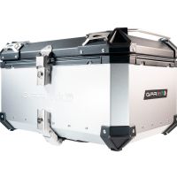 Top case GPR TECH compatible with  Aprilia Tuareg 660 2021/2024 e5 GPR TECH Top case in aluminum, silver color with specific plate included Capacity 55 LT.