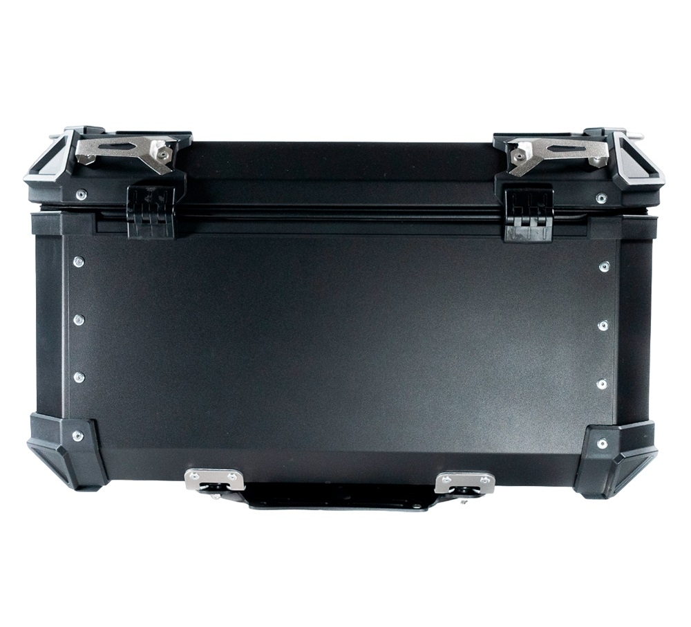Top case GPR TECH compatible with  Benelli Trk 251 2019/2023 GPR TECH Top case in aluminum, black color with specific plate included Capacity 55 LT.