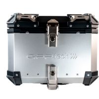 GPR TECH TOP CASE ALPI-TECH 35 LT. SILVER Top case in aluminum,including soft backrest, silver color with universal plate  Capacity 35 LT.
