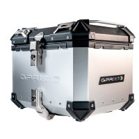 Top case GPR TECH compatible with  Benelli Trk 125 2019/2023 GPR TECH Top case in aluminum, silver color with specific plate included Capacity 35 LT.