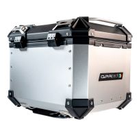 Top case GPR TECH compatible with  Benelli Trk 125 2019/2023 GPR TECH Top case in aluminum, silver color with specific plate included Capacity 35 LT.