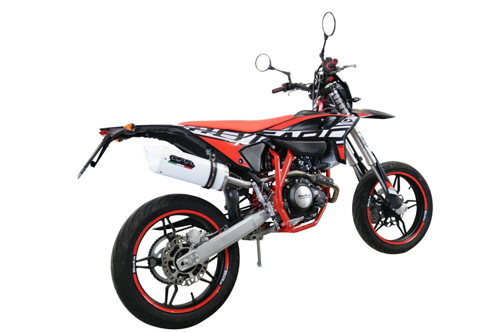 Egzoz ile uyumlu Beta RR 125 4T Enduro 2021-2024, Albus Evo4, Onaylı egzoz, bağlantı borusu ve çıkarılabilir db öldürücü dahil Avrupa DIŞI pazarlar için yasal 
