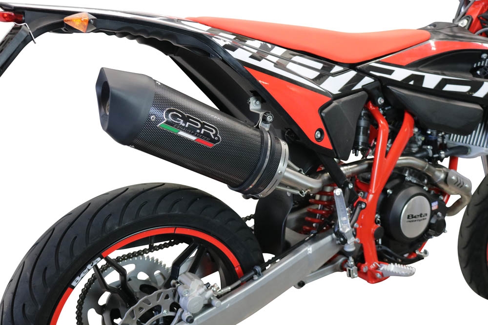 Egzoz ile uyumlu Beta RR 125 4T Enduro 2021-2024, Furore Evo4 Poppy, Onaylı egzoz, bağlantı borusu ve çıkarılabilir db öldürücü dahil Avrupa DIŞI pazarlar için yasal 