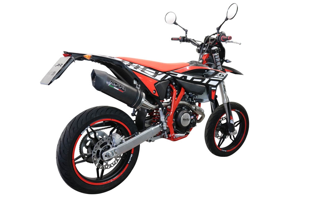 Egzoz ile uyumlu Beta RR 125 4T Enduro 2021-2024, Furore Evo4 Poppy, Onaylı egzoz, bağlantı borusu ve çıkarılabilir db öldürücü dahil Avrupa DIŞI pazarlar için yasal 