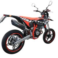 Egzoz ile uyumlu Beta RR 125 4T Enduro 2021-2024, Furore Evo4 Poppy, Onaylı egzoz, bağlantı borusu ve çıkarılabilir db öldürücü dahil Avrupa DIŞI pazarlar için yasal 