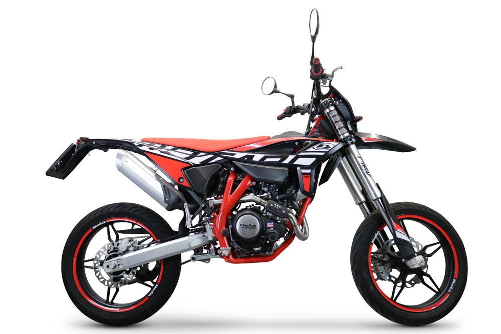 Egzoz ile uyumlu Beta RR 125 4T Motard 2021-2024, Decatalizzatore, Yarış Sistemi Tam hat, susturucu artı toplayıcı 