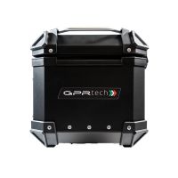 GPR TECH TOP CASE ALPI-TECH 26 LT. BLACK Top case in aluminum,including soft backrest, black color with universal plate  Capacity 26 LT.