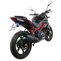Egzoz ile uyumlu Benelli Bn 125 2018-2020, Furore Evo4 Nero, Yalnızca gürültü için onaylanan sistem, AB dışındaki pazarlar için geçerlidir Tam hat, susturucu artı toplayıcı 