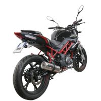 Egzoz ile uyumlu Benelli Bn 125 2021-2024, M3 Inox , Yalnızca gürültü için onaylanan sistem, AB dışındaki pazarlar için geçerlidir Tam hat, susturucu artı toplayıcı 