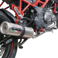 Egzoz ile uyumlu Benelli Bn 125 2021-2024, M3 Inox , Yalnızca gürültü için onaylanan sistem, AB dışındaki pazarlar için geçerlidir Tam hat, susturucu artı toplayıcı 