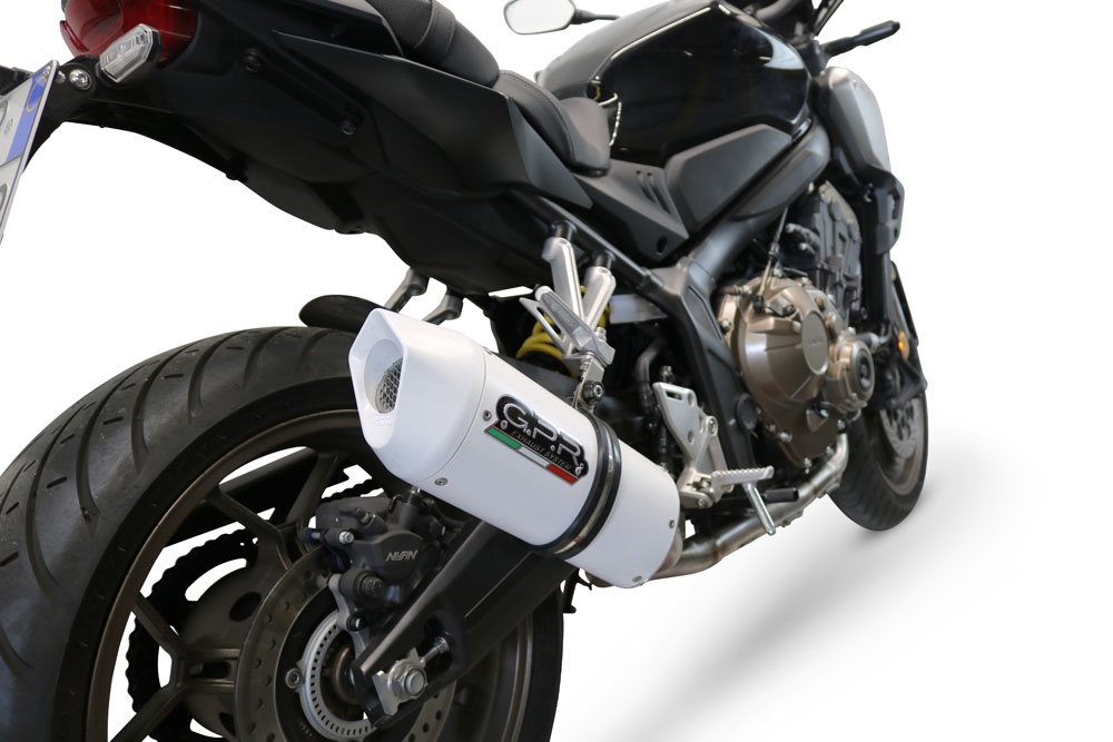 Egzoz ile uyumlu Honda Cb 650 F 2017-2018, Albus Evo4, Yalnızca gürültü için onaylanan sistem, AB dışındaki pazarlar için geçerlidir Tam hat, susturucu artı toplayıcı 