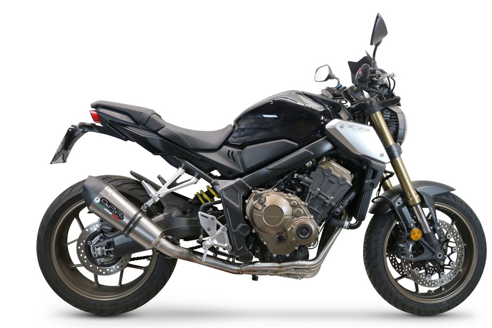 GPR exhaust compatible with  Honda Cbr 650 R 2021-2023, New Grand Prix Evo Titanium, full system exhaust legal for UK and non-EU countries including removable db killer 