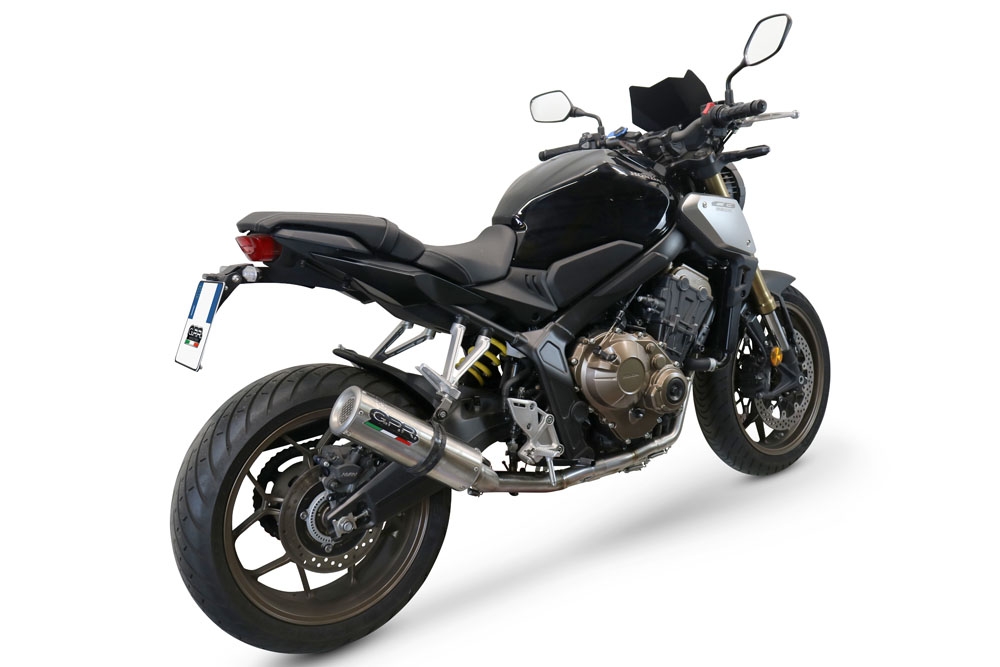 Exhaust compatible with Honda Cb 650 R 2019-2020, M3 Inox , full system exhaust legal for UK and non-EU countries including removable db killer 