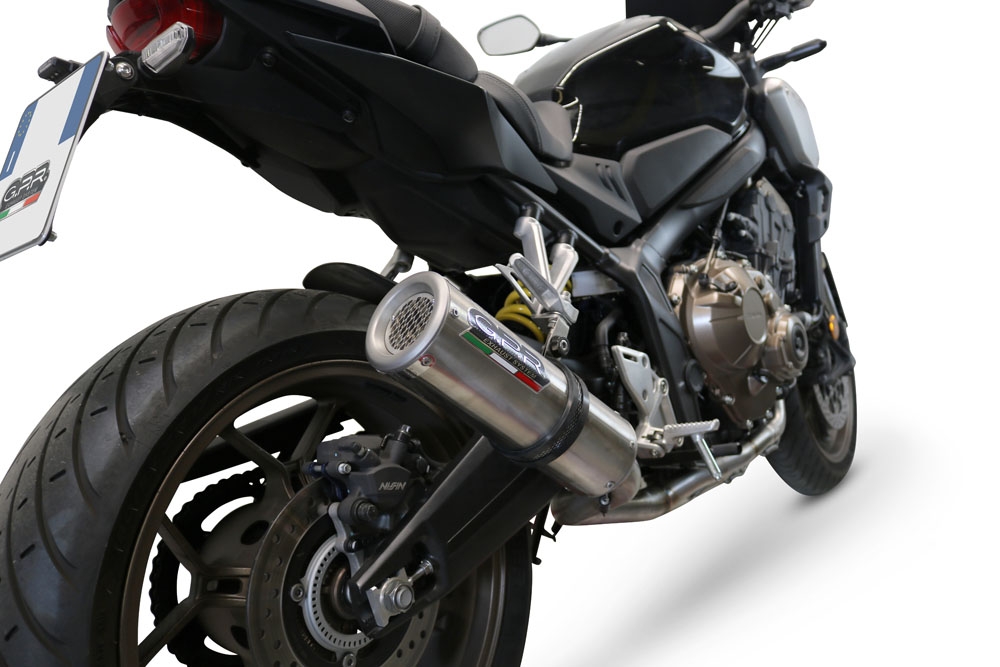 Exhaust compatible with Honda Cb 650 R 2019-2020, M3 Inox , full system exhaust legal for UK and non-EU countries including removable db killer 