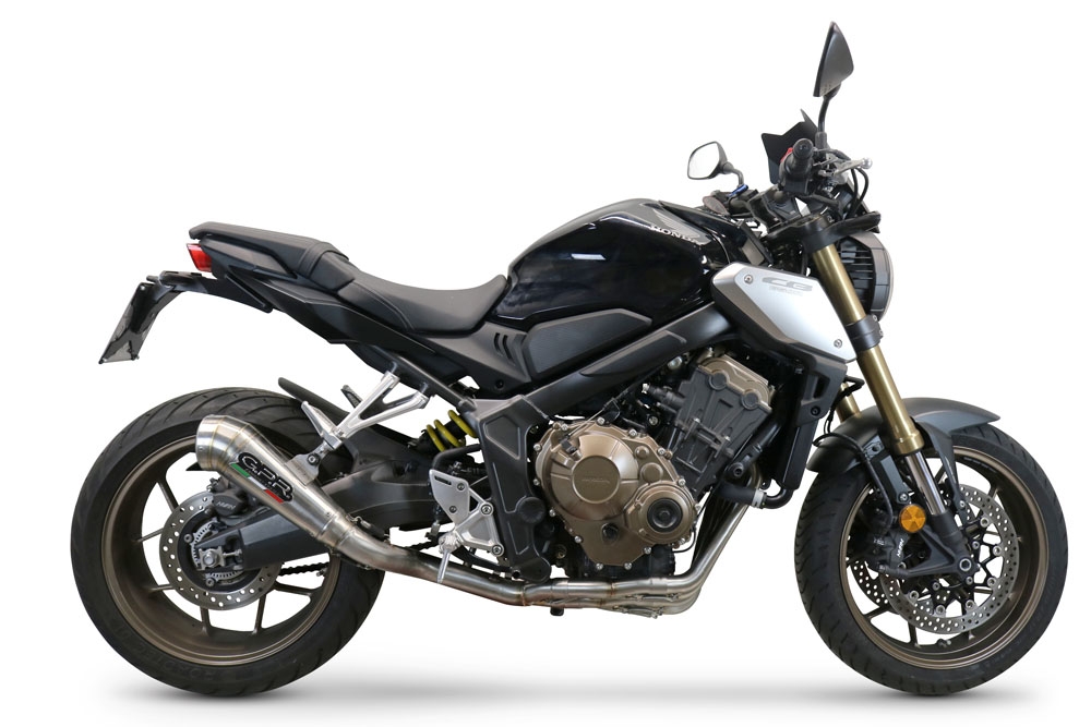 Egzoz ile uyumlu Honda Cb 650 F 2014-2016, Powercone Evo, Onaylanmış ve yasal, çıkarılabilir db öldürücü dahil tam sistem egzozu 