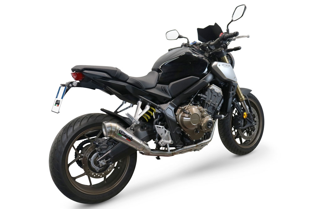 Egzoz ile uyumlu Honda Cb 650 F 2014-2016, Powercone Evo, Onaylanmış ve yasal, çıkarılabilir db öldürücü dahil tam sistem egzozu 