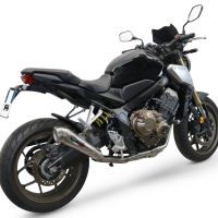 Egzoz ile uyumlu Honda Cb 650 F 2014-2016, Powercone Evo, Onaylanmış ve yasal, çıkarılabilir db öldürücü dahil tam sistem egzozu 