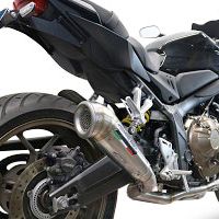 Egzoz ile uyumlu Honda Cb 650 F 2014-2016, Powercone Evo, Onaylanmış ve yasal, çıkarılabilir db öldürücü dahil tam sistem egzozu 
