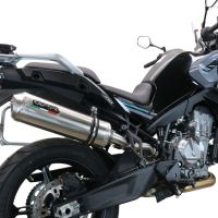 Egzoz ile uyumlu Cf Moto 800 Mt Touring 2022-2024, Satinox , Egzoz yasal, onaylı, çıkarılabilir db killer ve bağlantı borulu susturucu 
