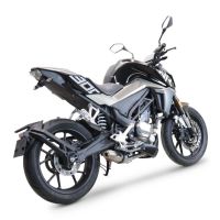 Egzoz ile uyumlu Cf Moto 300 NK 2022-2024, Deeptone Inox, Homologe edilmemiş dbkiller ile yarış sistemi Tam hat, susturucu artı toplayıcı 