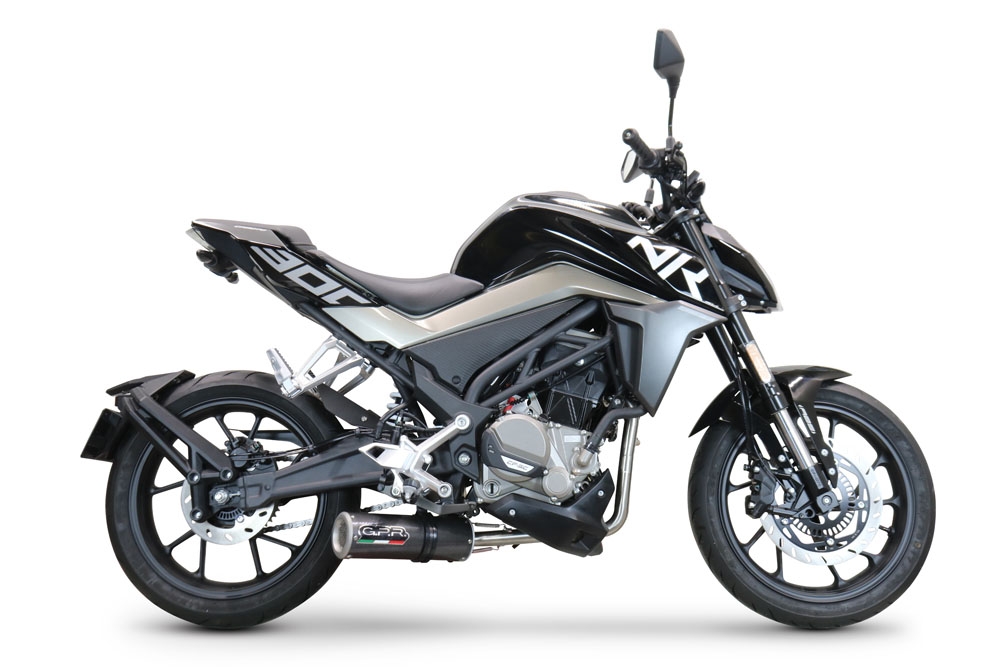 Egzoz ile uyumlu Cf Moto 300 NK 2022-2024, M3 Poppy , Yalnızca gürültü için onaylanan sistem, AB dışındaki pazarlar için geçerlidir Tam hat, susturucu artı toplayıcı 