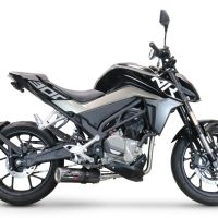 Egzoz ile uyumlu Cf Moto 300 NK 2022-2024, M3 Poppy , Yalnızca gürültü için onaylanan sistem, AB dışındaki pazarlar için geçerlidir Tam hat, susturucu artı toplayıcı 