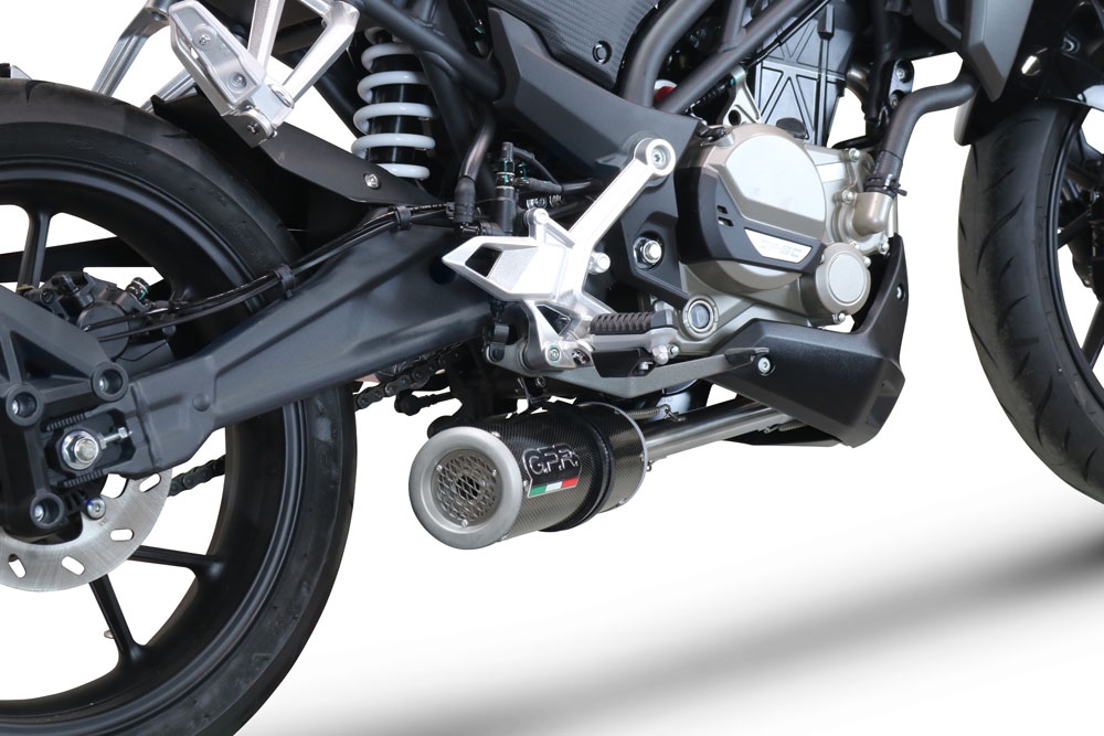 Egzoz ile uyumlu Cf Moto 300 NK 2022-2024, M3 Poppy , Yalnızca gürültü için onaylanan sistem, AB dışındaki pazarlar için geçerlidir Tam hat, susturucu artı toplayıcı 
