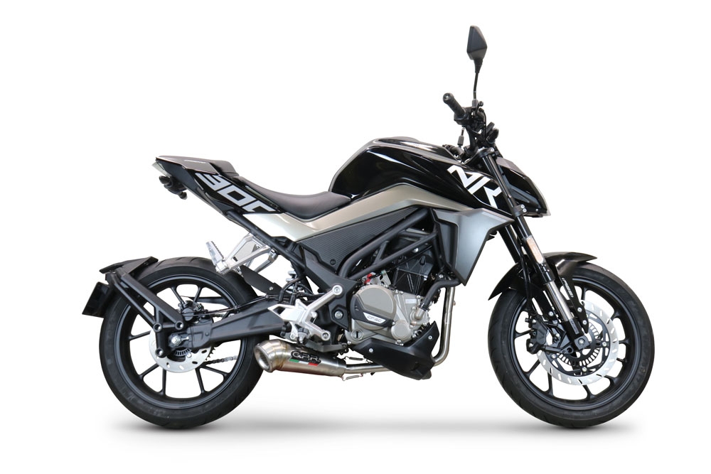 Egzoz ile uyumlu Cf Moto 300 NK 2022-2024, Powercone Evo, Yalnızca gürültü için onaylanan sistem, AB dışındaki pazarlar için geçerlidir Tam hat, susturucu artı toplayıcı 