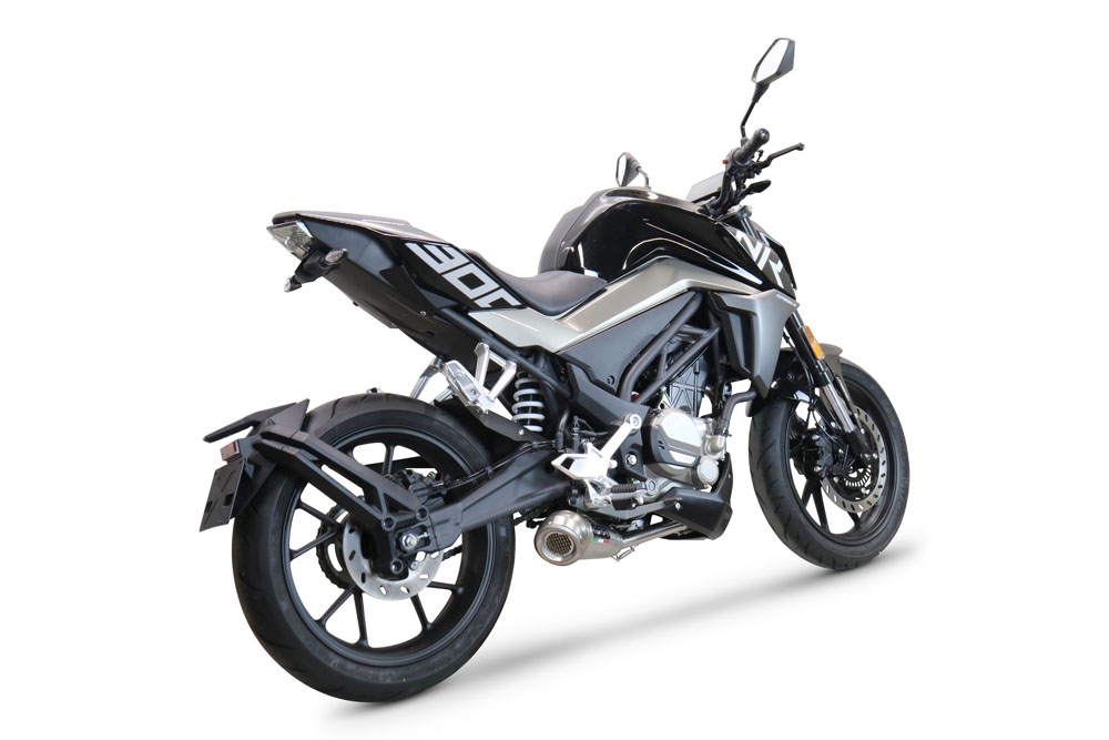 Egzoz ile uyumlu Cf Moto 300 NK 2022-2024, Powercone Evo, Yalnızca gürültü için onaylanan sistem, AB dışındaki pazarlar için geçerlidir Tam hat, susturucu artı toplayıcı 