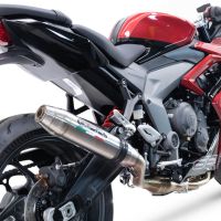 Egzoz ile uyumlu Triumph Daytona 660 2023-2025, Deeptone Inox, Yalnızca gürültü için onaylanan sistem, AB dışındaki pazarlar için geçerlidir Tam hat, susturucu artı toplayıcı 