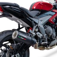 Egzoz ile uyumlu Triumph Daytona 660 2023-2025, M3 Black Titanium, Yalnızca gürültü için onaylanan sistem, AB dışındaki pazarlar için geçerlidir Tam hat, susturucu artı toplayıcı 