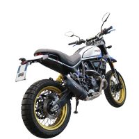 Egzoz ile uyumlu Ducati Scrambler 800 Desert Sled -DS Fasthouse 2021-2024, Furore Nero, Onaylı egzoz, bağlantı borusu ve çıkarılabilir db öldürücü dahil Avrupa DIŞI pazarlar için yasal 