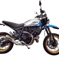 Egzoz ile uyumlu Ducati Scrambler 800 Nightshift -Urban Motard 2021-2022, Powercone Evo, Onaylı egzoz, bağlantı borusu ve çıkarılabilir db öldürücü dahil Avrupa DIŞI pazarlar için yasal 